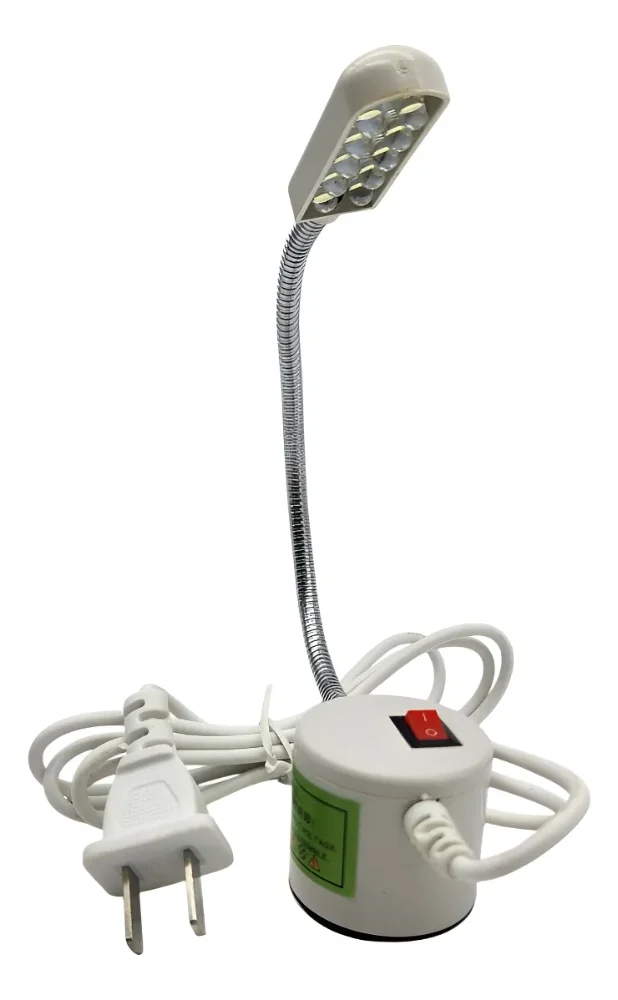 G693: LAMPARA LUZ LED MÁQUINA RECTA CASERA CON IMÁN