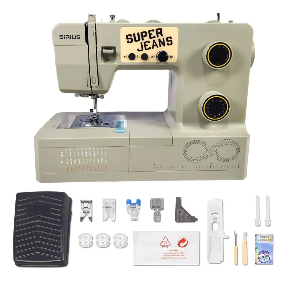 FYE393C MÁQUINA RECTA CASERA CAQUI