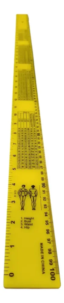 G645: REGLA TIPO SASTRE 100CM/1 METRO DE ACRILICO ALTA CALIDAD