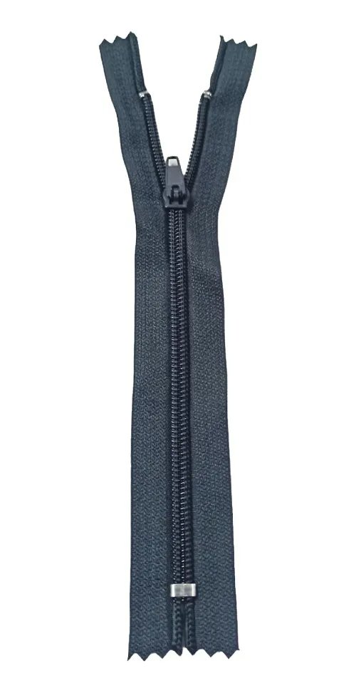 CIERRE NYLON GRIS OXFORD 18 CM