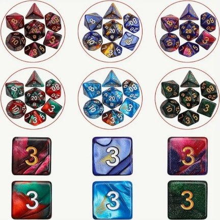 Set de 7 Dados