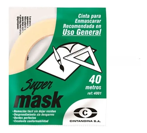 cinta enmascarar 1"  24mx40m