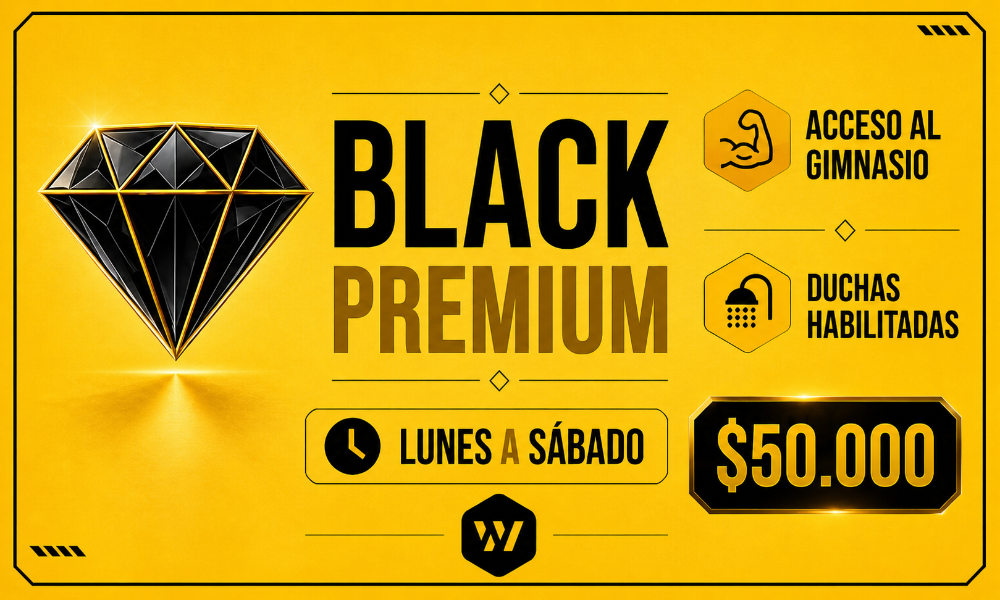PLAN BLACK PREMIUM 6 DIAS CON DUCHA
