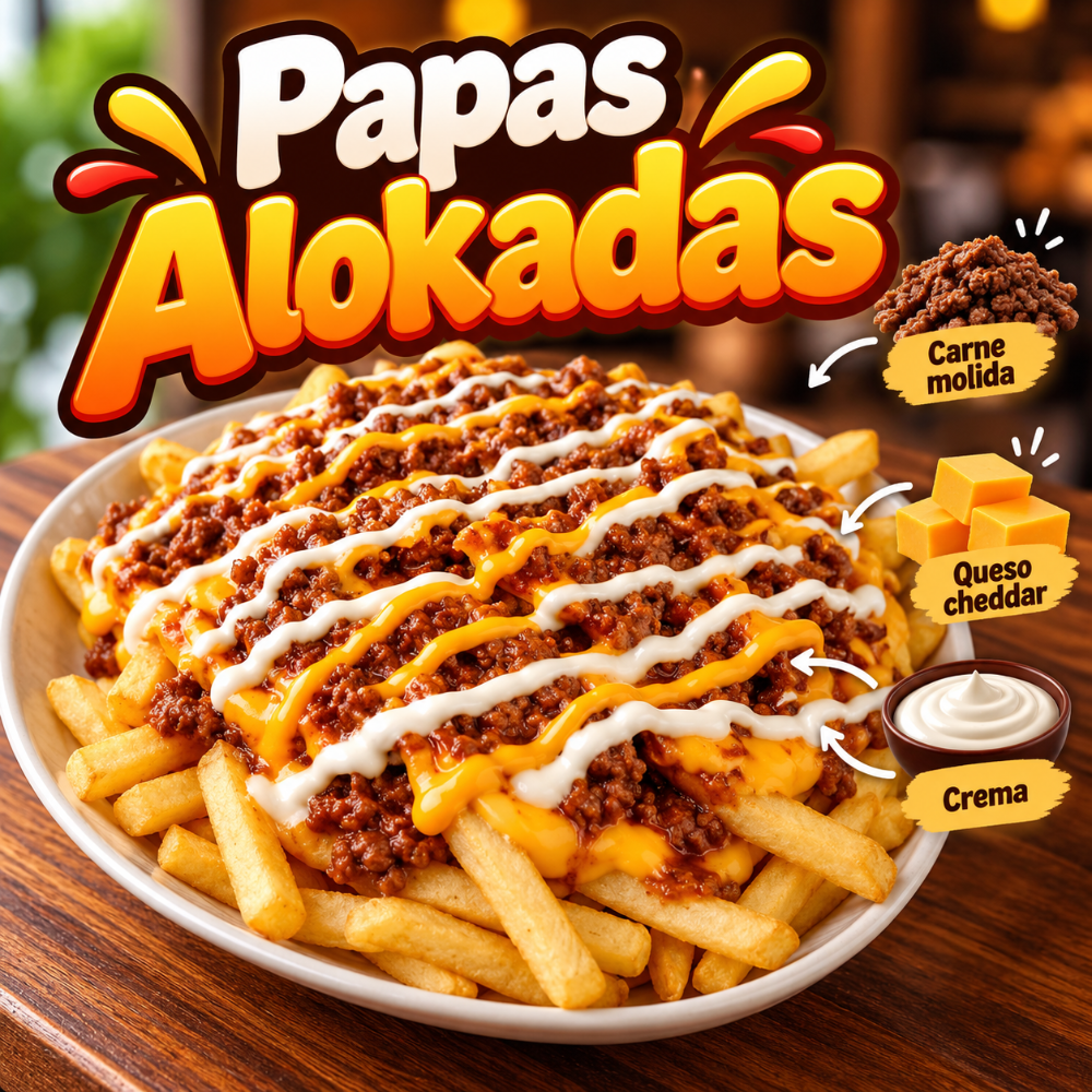 Papas alokadas para compartir.