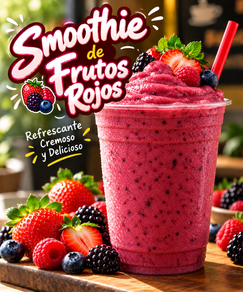 Smoothie frutos rojos