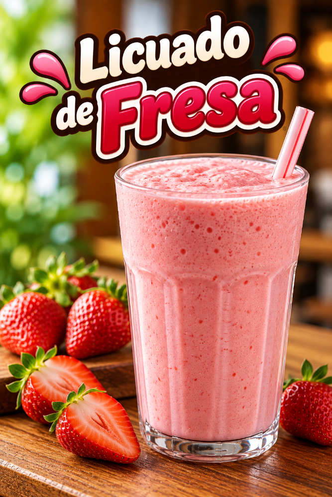 Licuado de fresa