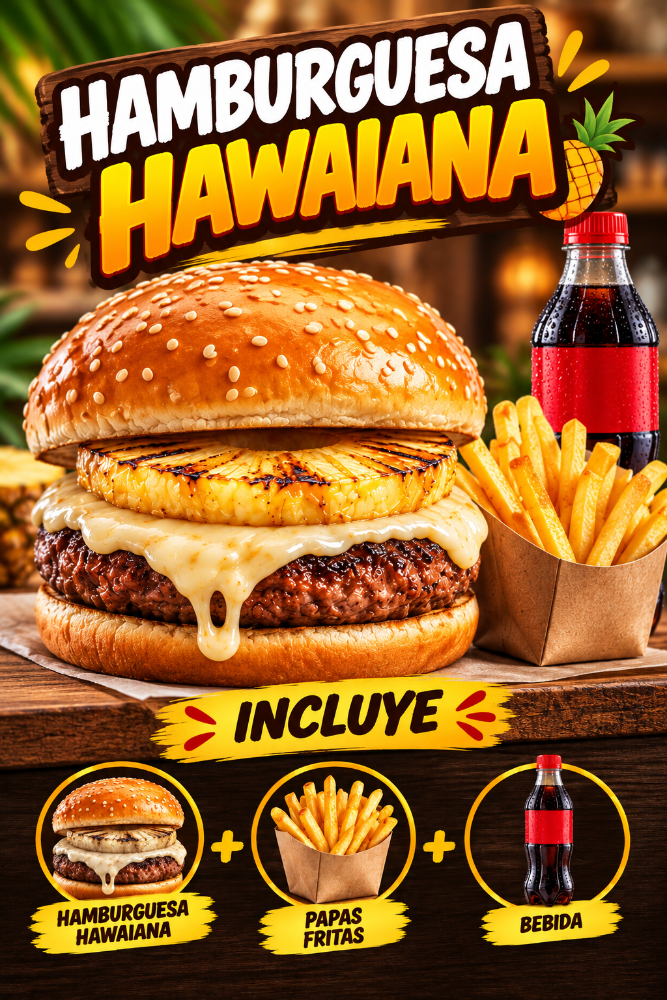 Hamburguesa Hawaiana