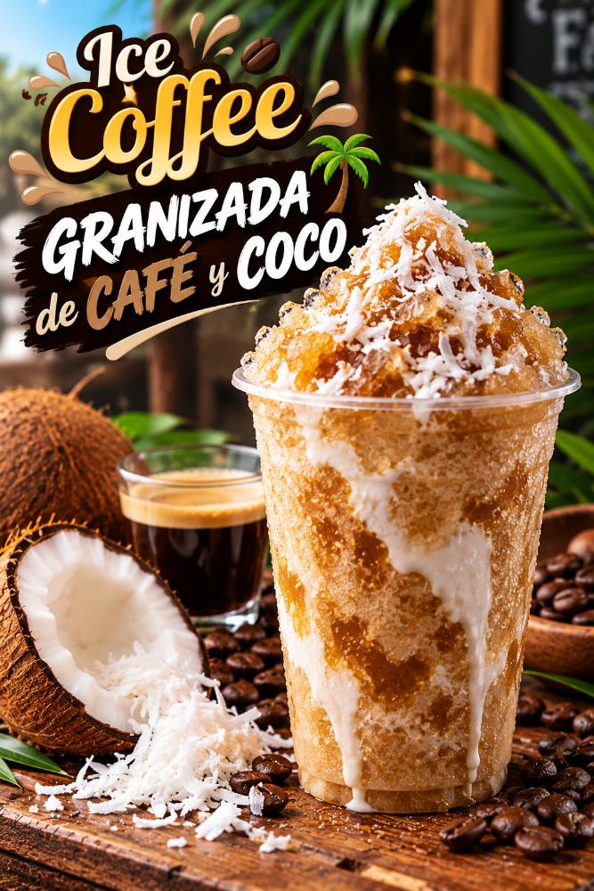 Granizada de café y coco