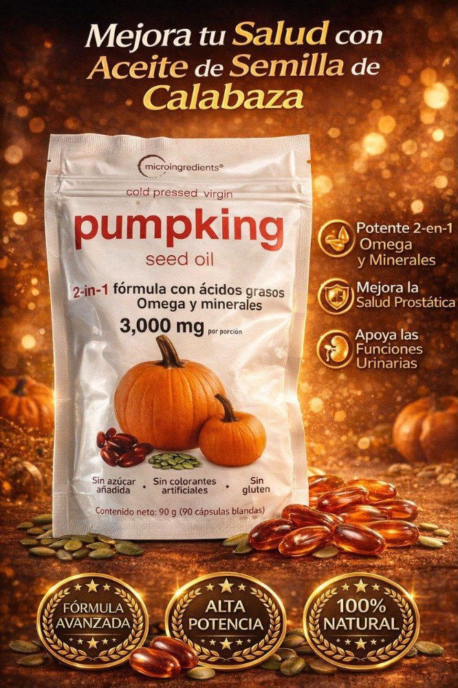 PUMPKING SEED  OIL 90G (90 CAPSULAS BLANDAS)