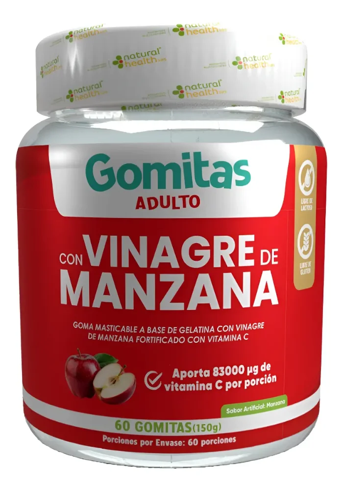 GOMITAS VINAGRE DE MANZANA X 60