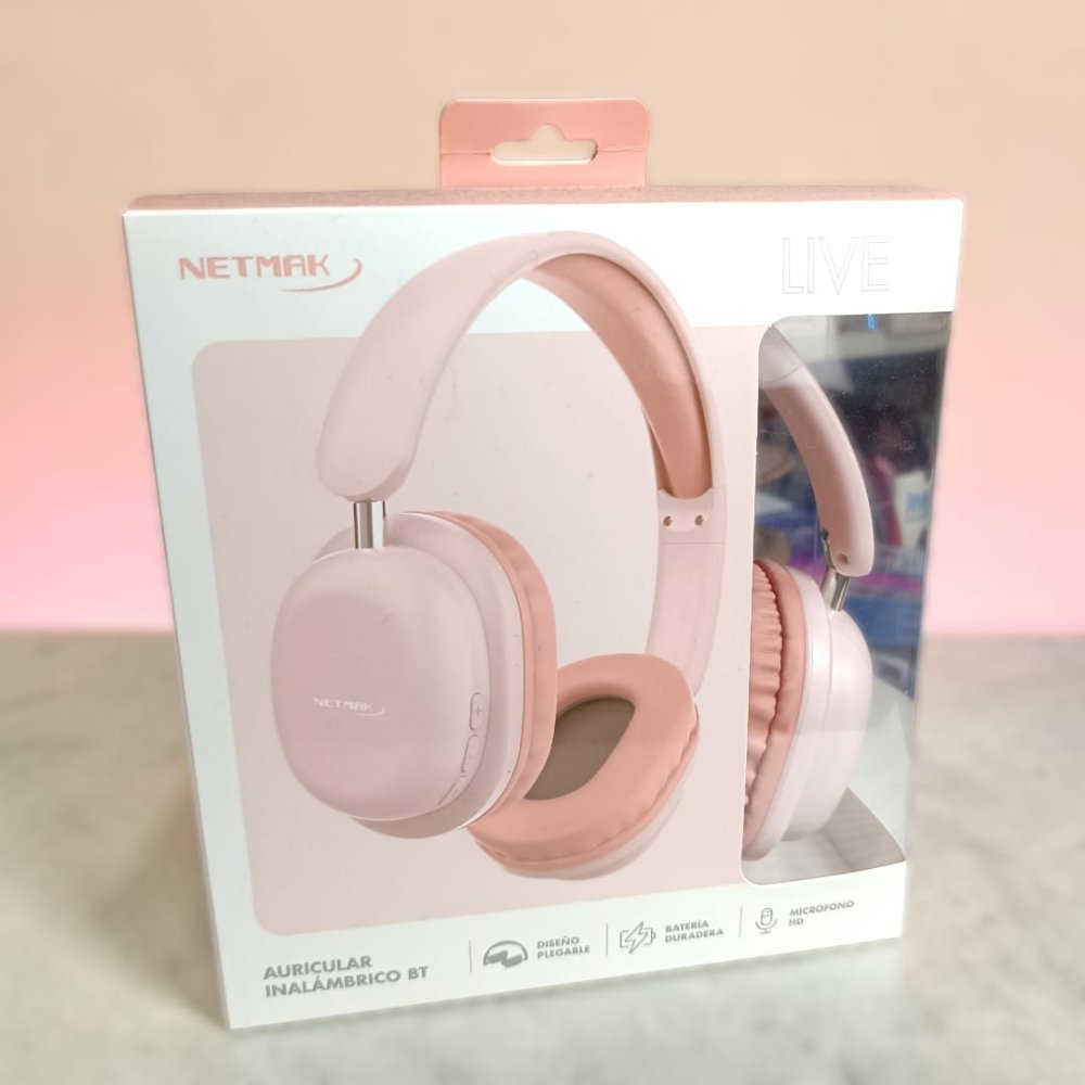 AURICULAR NETMAK NM-LIVE-M VINCHA BLUETOOTH