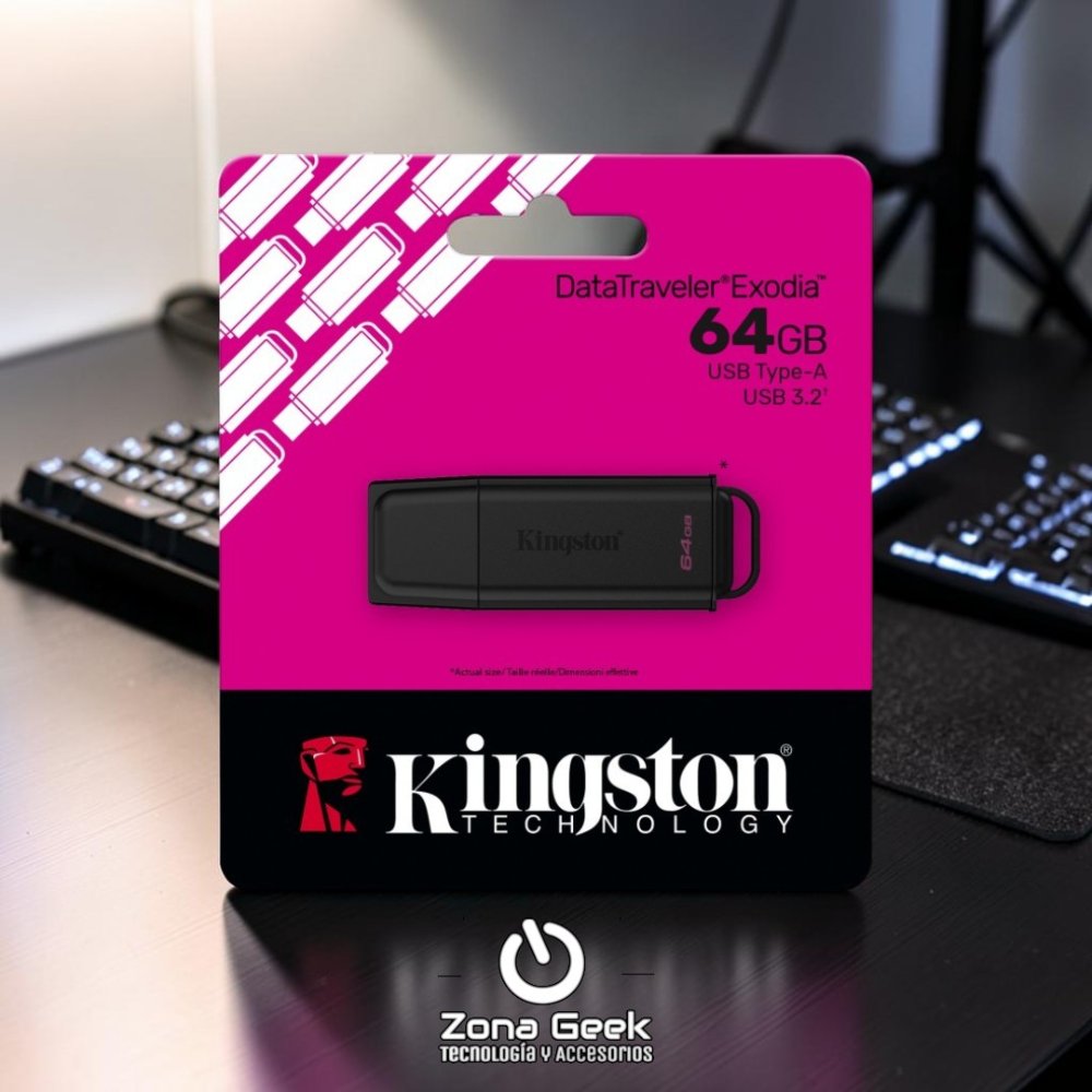 PENDRIVE KINGSTON DTXG2 64 GB BLACK EXODIA USB 3.2