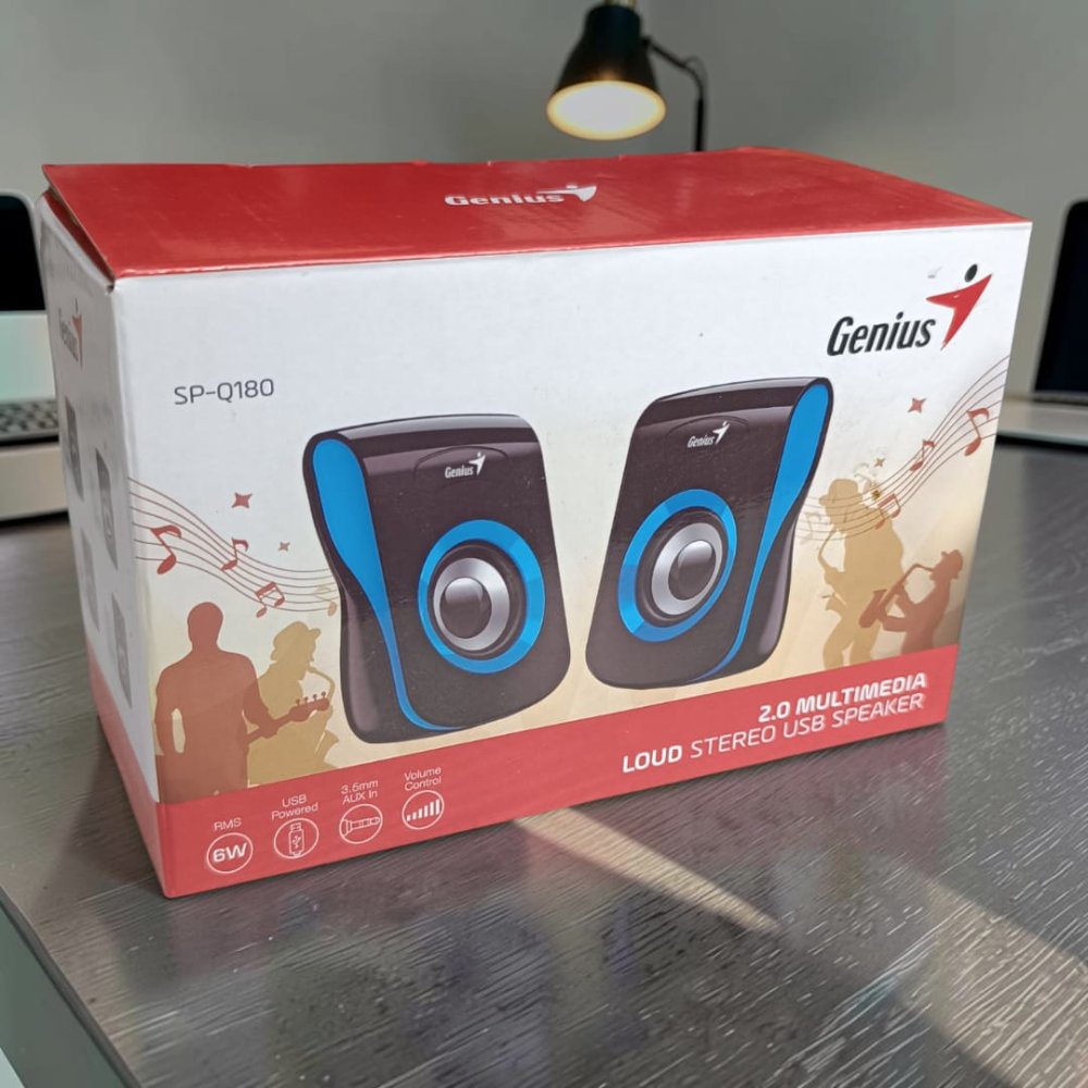 PARLANTES PC GENIUS SP-Q180 NARANJA