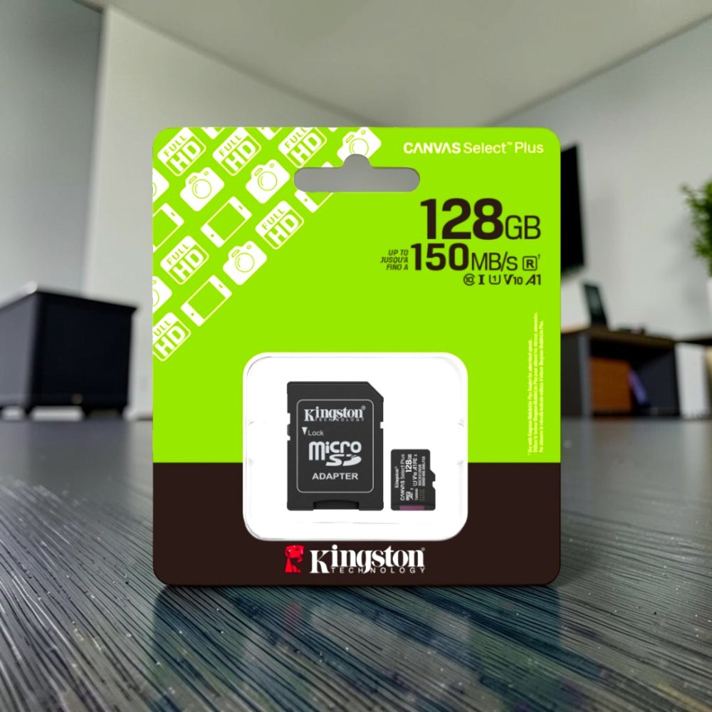 MICRO SD XC 128.00 GB KINGSTON CANVAS SELECT PLUS