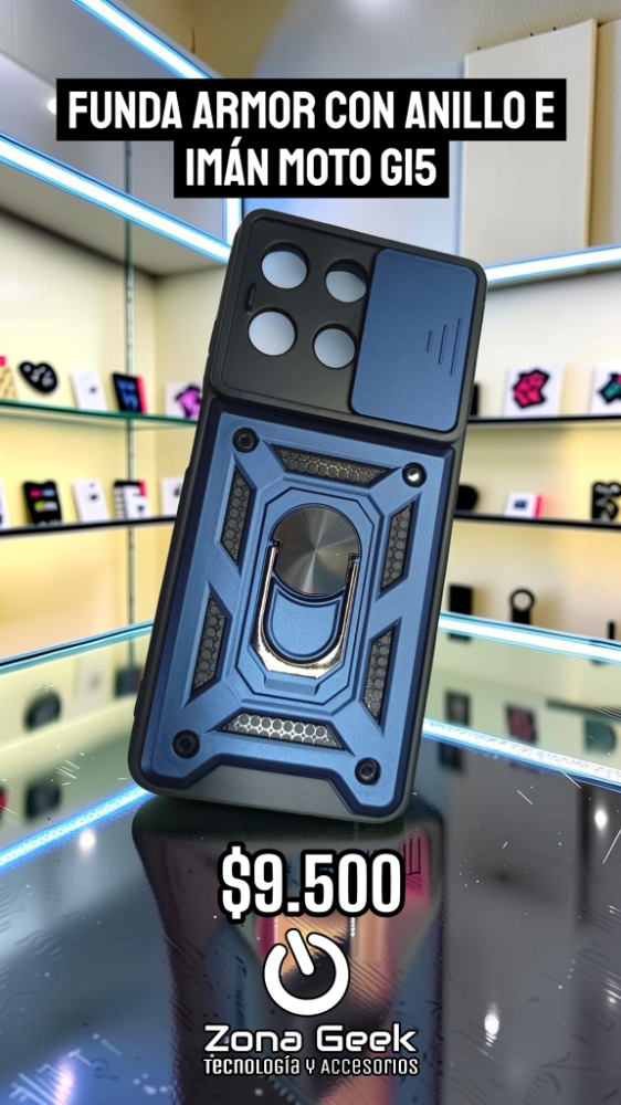 FUNDA ARMOR MOTO G15 AZUL