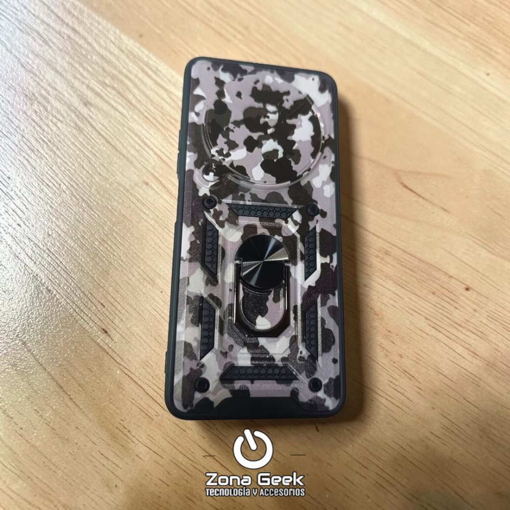 FUNDA ARMOR CON ANILLO E IMÁN POCO C75 REDMI 14C CAMUFLADA