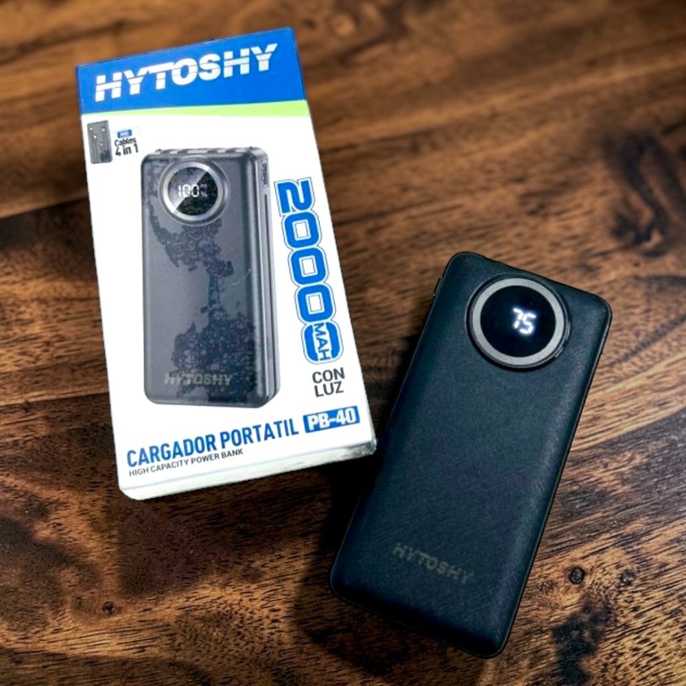 POWER BANK 20.000 MAH CON DISPLAY DE CARGA