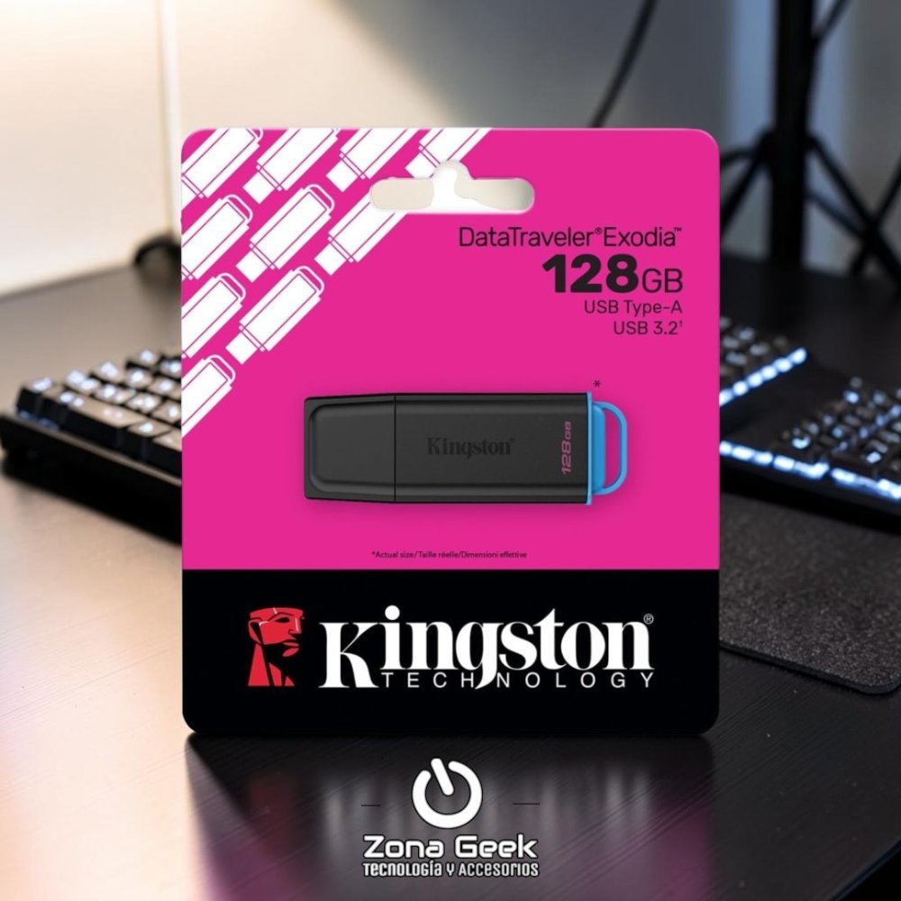 PENDRIVE KINGSTON DTXG2 128 GB BLUE EXODIA USB 3.2