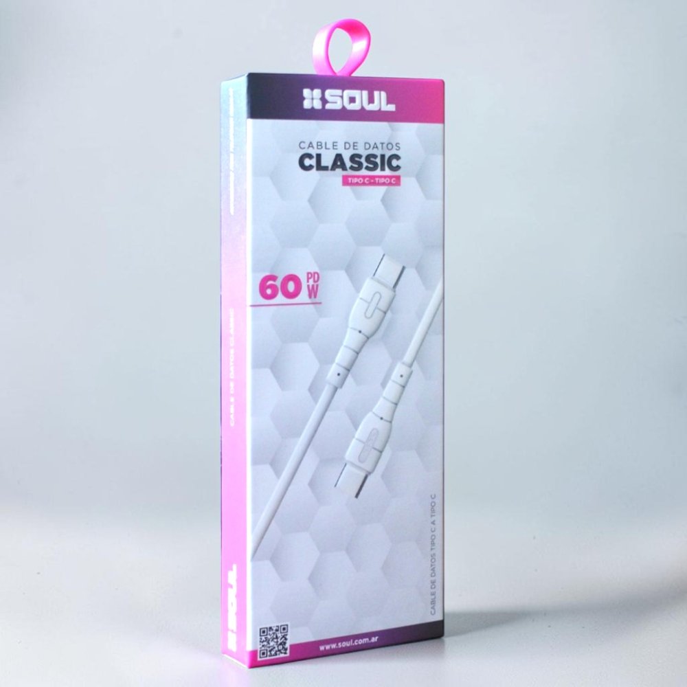 CABLE CLASSIC TIPO C A TIPO C SOUL 60W