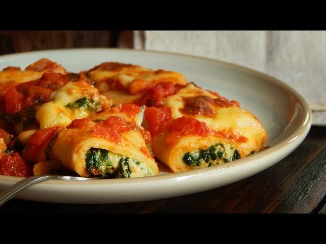Canelones de verdura