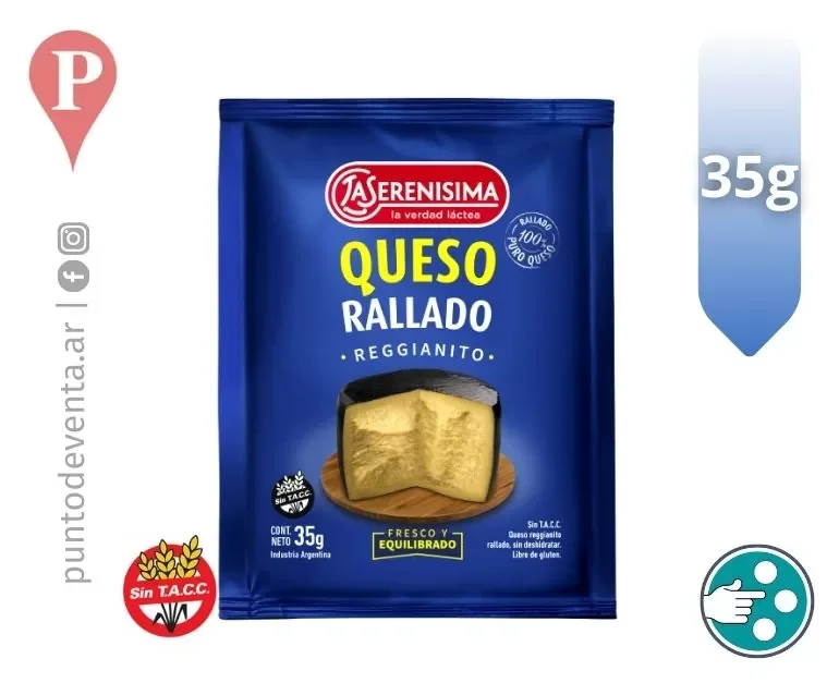 Queso rallado La serenísima - 35g
