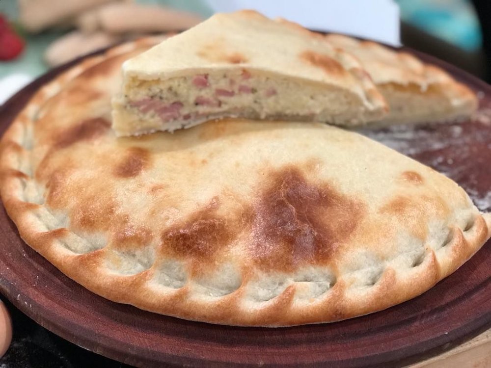 Tarta jamón y queso chica