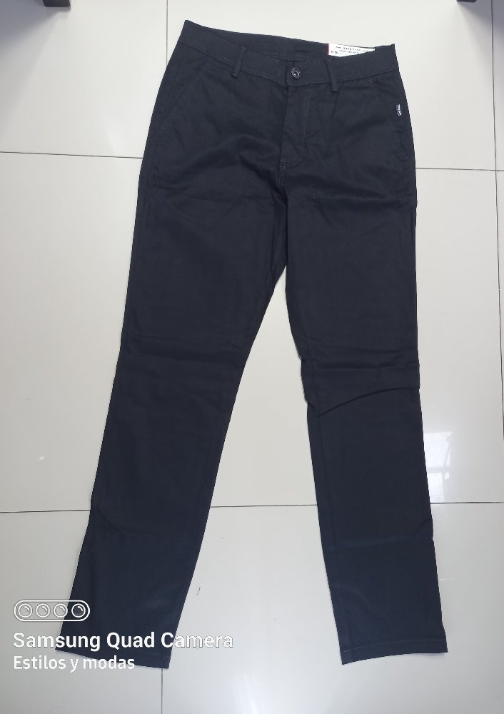 12001 32 negro dril pantalon roott co
