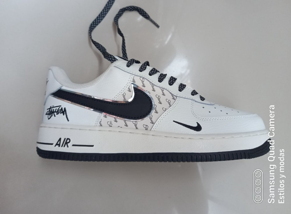 z5612 nike force air stussy blanca negra