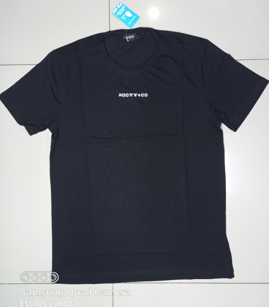 05000 m negro camiseta roott co