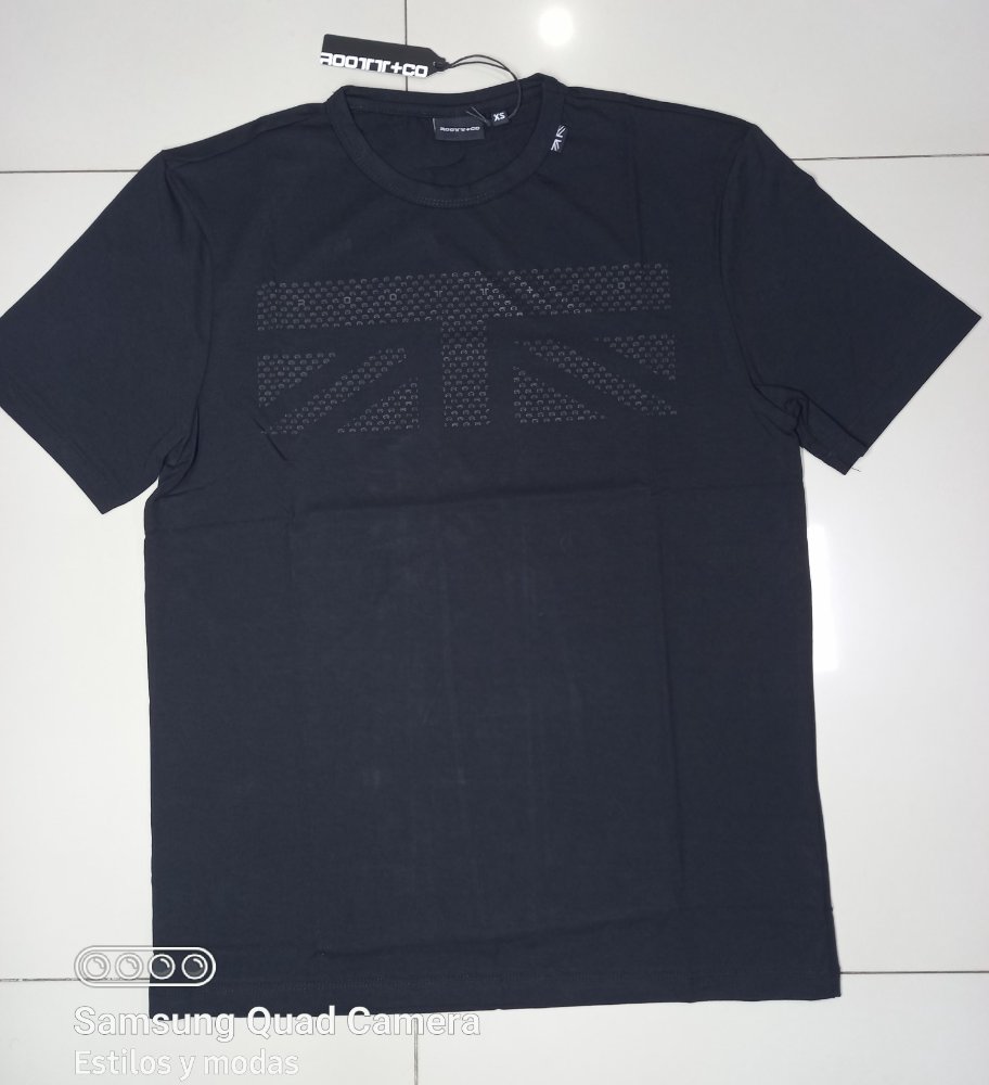 09185 s negra camiseta roott co