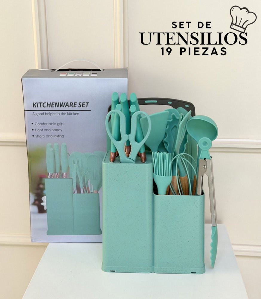 SET DE 19 UTENCILIOS DE COCINA