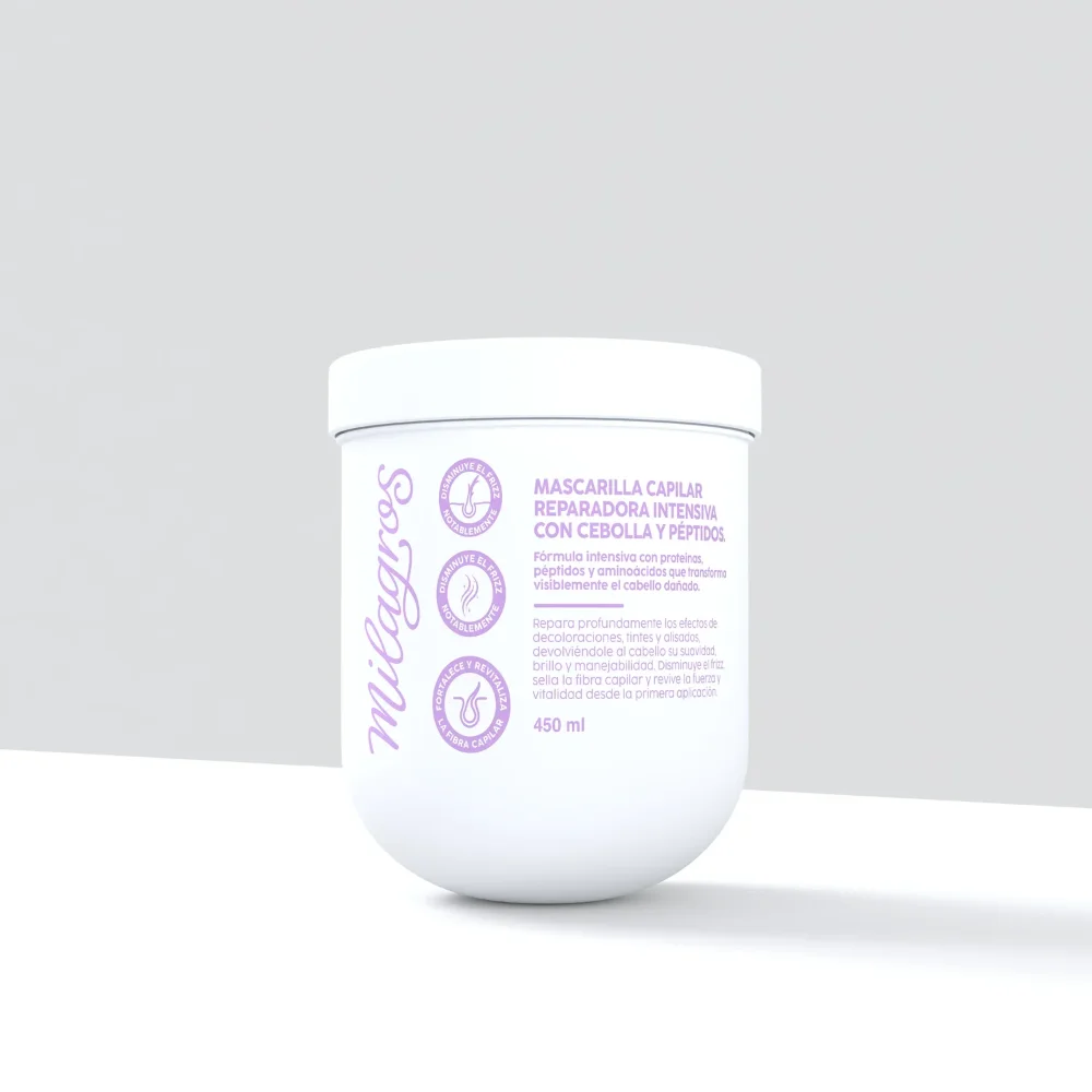 Mascarilla Capilar Reparadora Intensiva Con Extracto De Cebolla y Péptidos