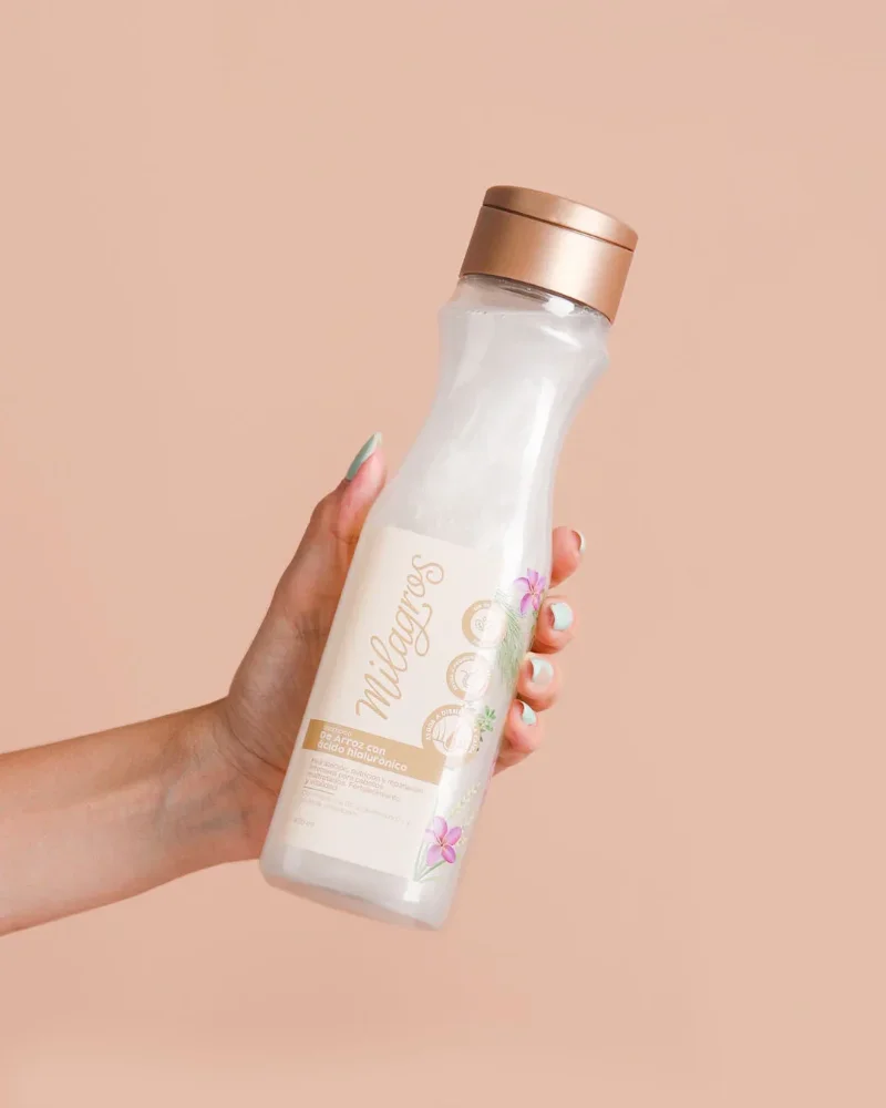 Shampoo de Arroz con Ácido Hialurónico Milagros 450 ml