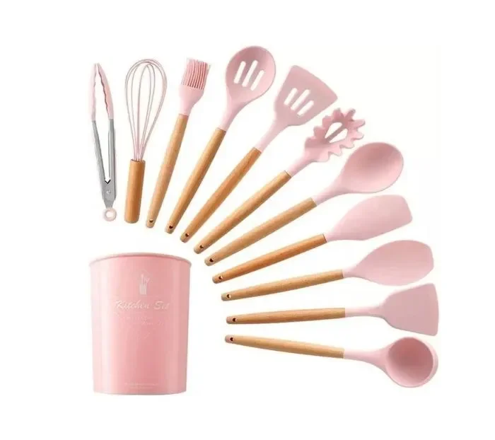 SET DE 12 UTENCILIOS SILICONA  DE COCINA