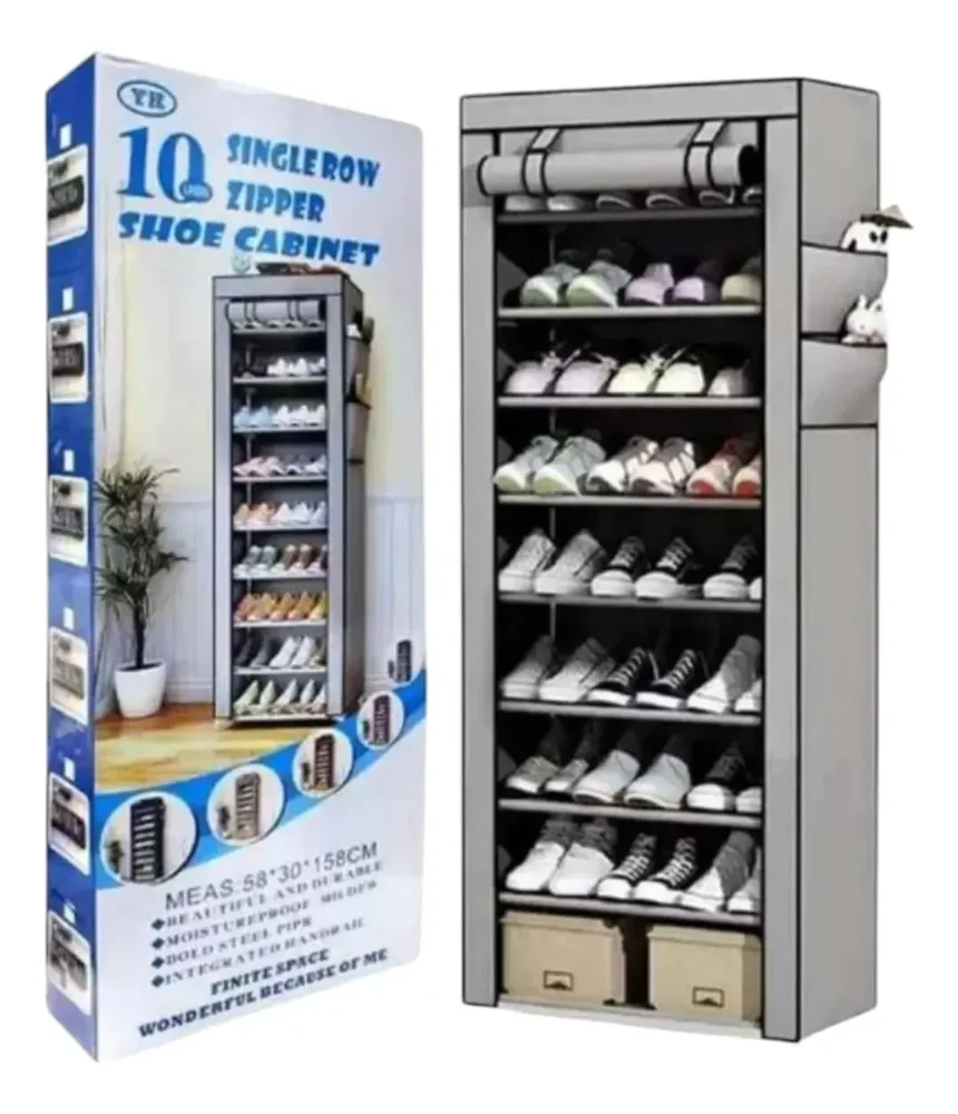 ZAPATERO ORGANIZADOR DE TELA DE 10 NIVELES