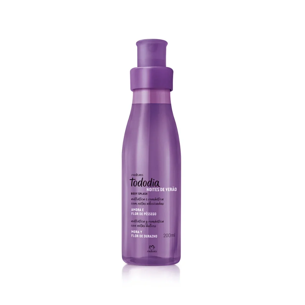 BODY SPLASH NATURA TODODIA NOITES DE VERAO AMORA FLOR PESSEGO 200ML