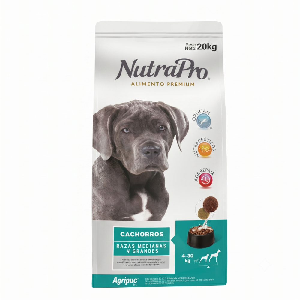 NUTRA PRO CACHORROS RAZAS MEDIANAS Y GRANDES