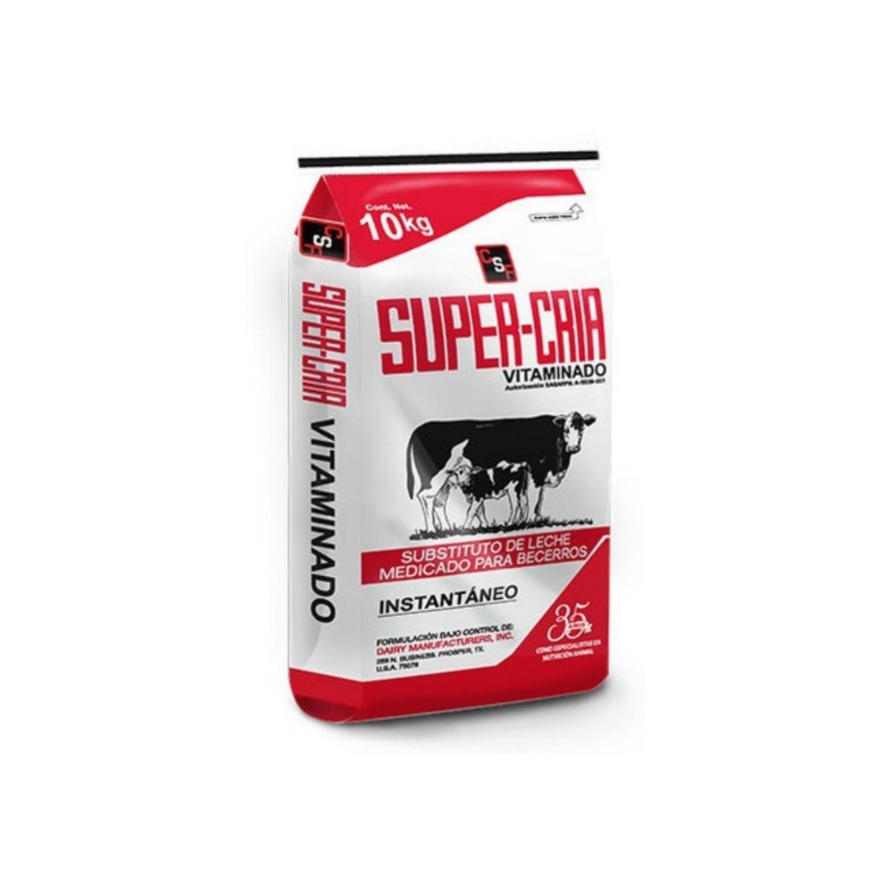 SuperCria Sustituto de Leche Bovinos / Saco 10 Kgs