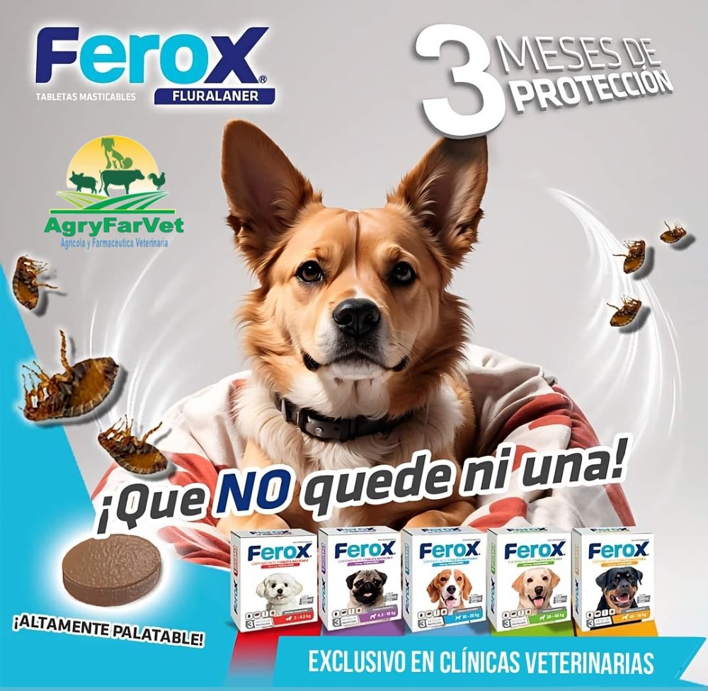 Ferox Tableta Masticable / 10-20 Kgs