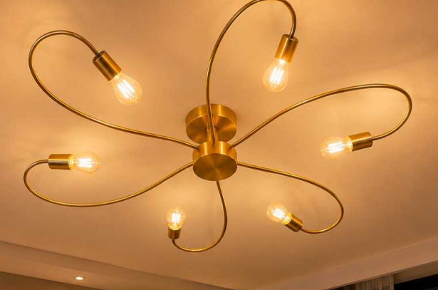 LAMP GIRASOL DORADA