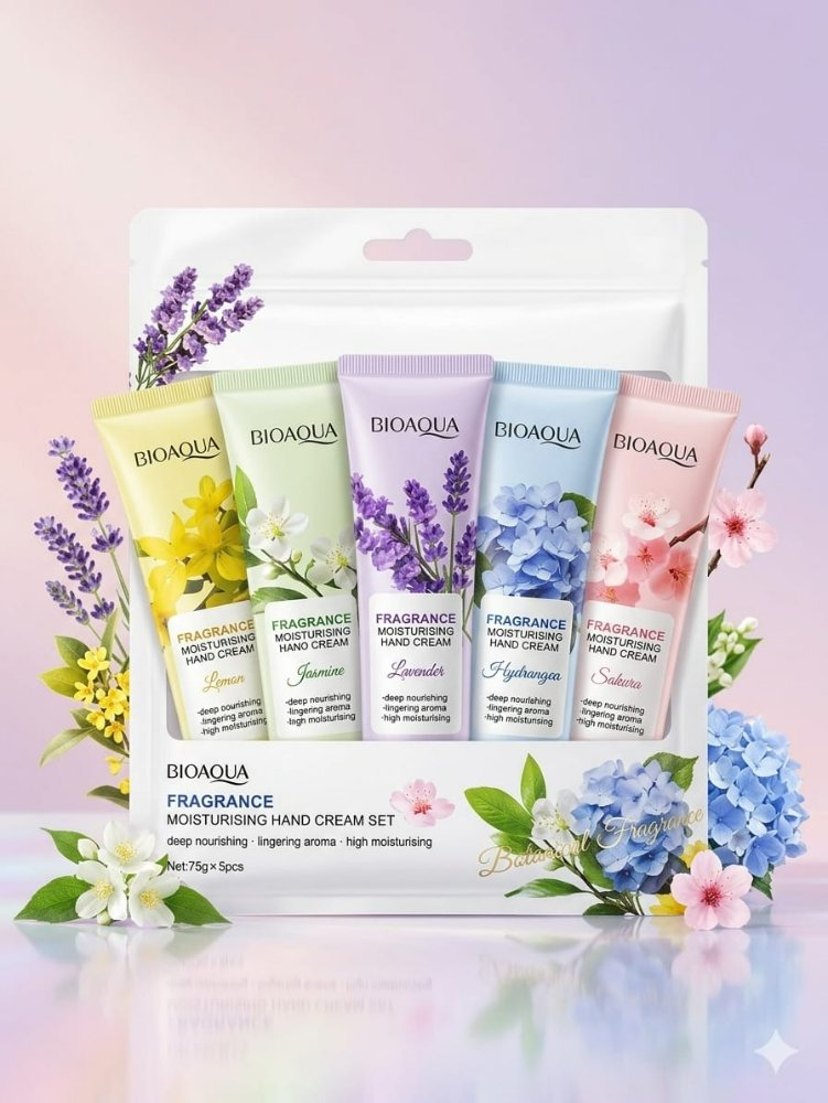 SET X 5 CREMAS PARA MANOS BIOAQUA- SURTIDOS