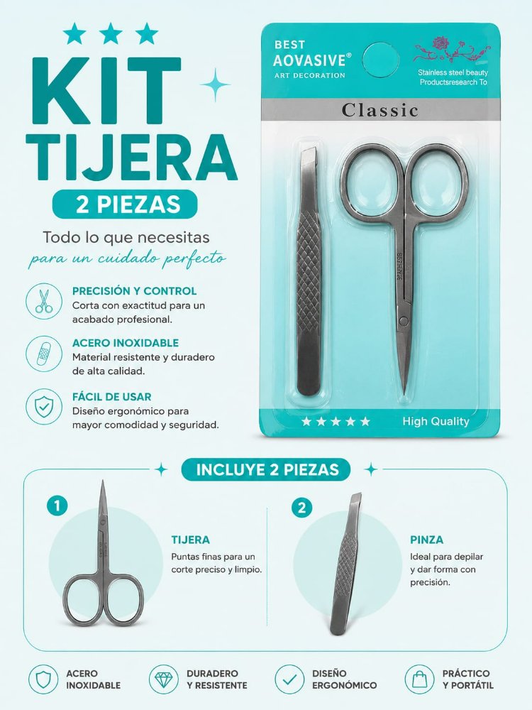 KIT TIJERA X2 PIEZAS