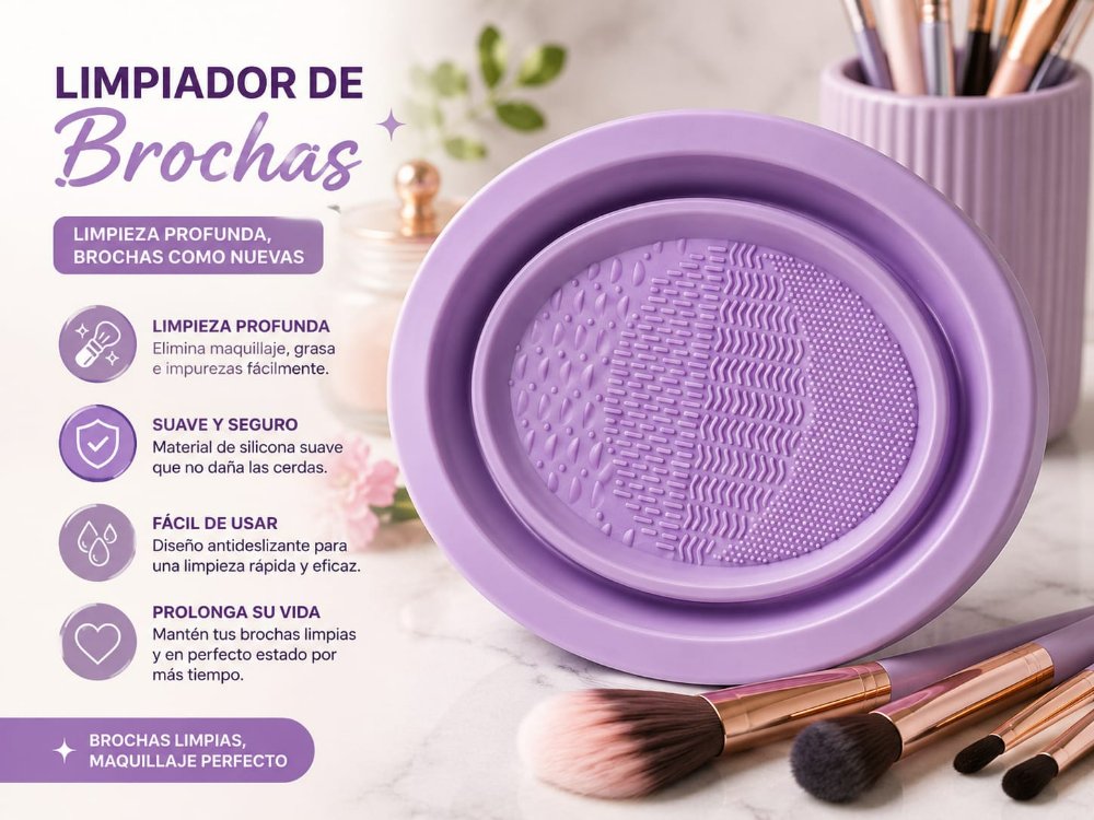 LIMPIADOR DE BROCHAS MORADO