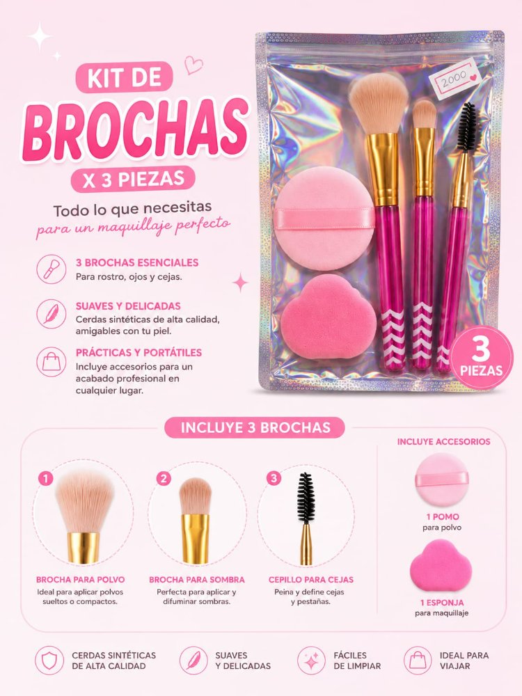 KIT BROCHAS X5 PIEZAS