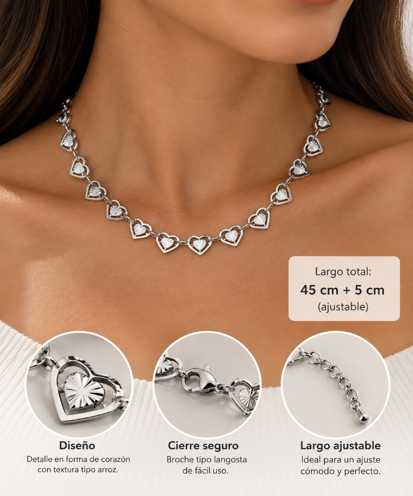 CH 178 - COLLAR UNISEXO CON CADENA DE CUERDA TORCIDA EN ACERO TITANIO