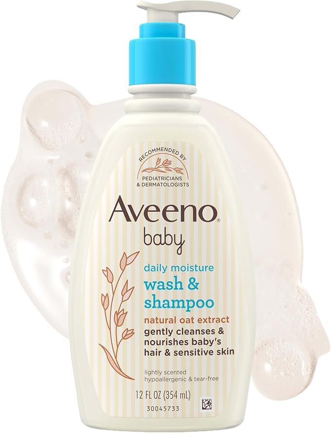 Aveeno Baby Jabón Corporal y Champú de Hidratación Diaria 12 fl onz