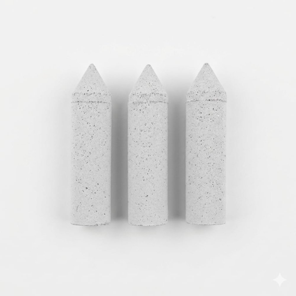 Borrador blanco escarchado punta lapiz