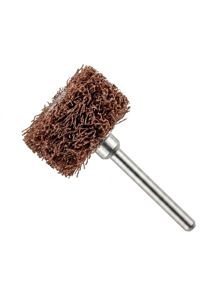 Rueda de nylon para pulir y abrillantar con eje