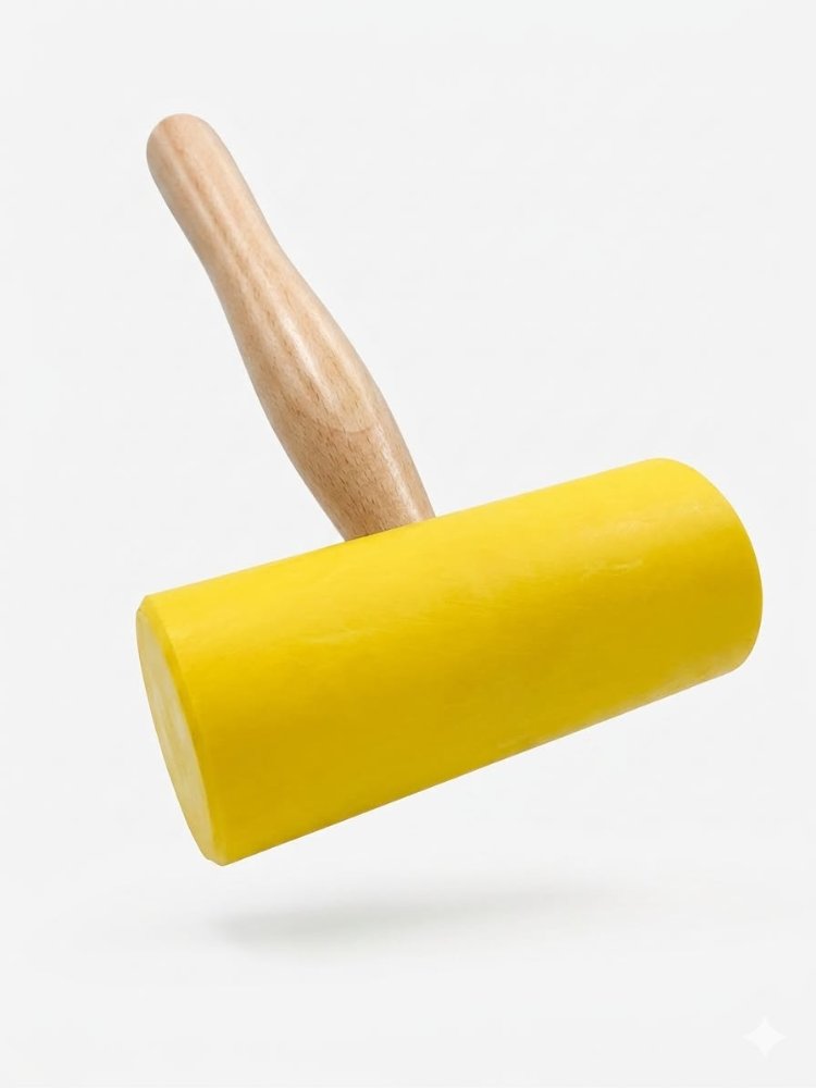 Martillo de mazo goma amarilla