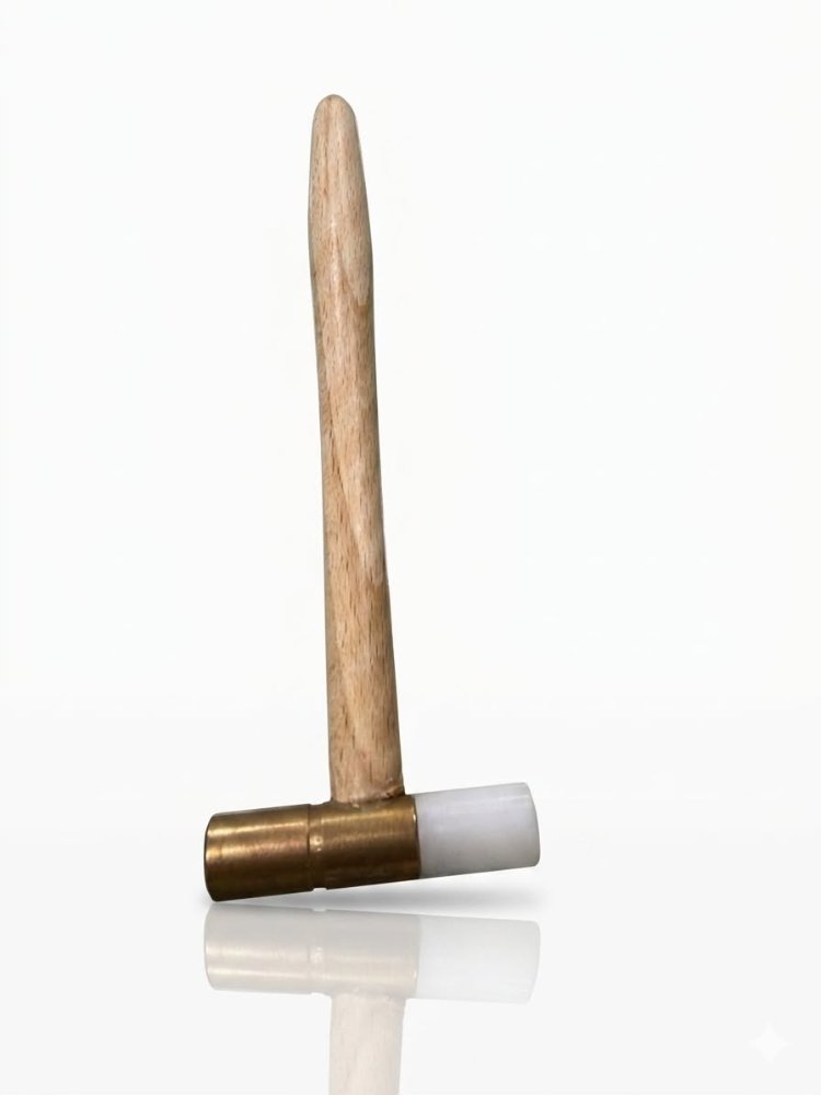 Martillo de goma blanca con bronce